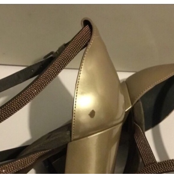 BRUNELLO CUCINELLI AUTHENTIC MONILI TRIM STRAPE CRISSCROSS STARPE SANDALS - Picture 6 of 14